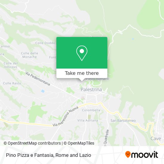Pino Pizza e Fantasia map