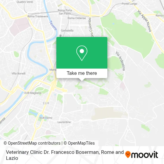 Veterinary Clinic Dr. Francesco Boserman map