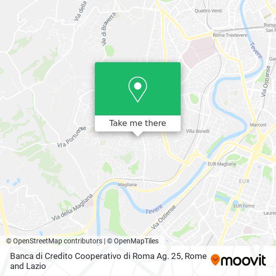 Banca di Credito Cooperativo di Roma Ag. 25 map