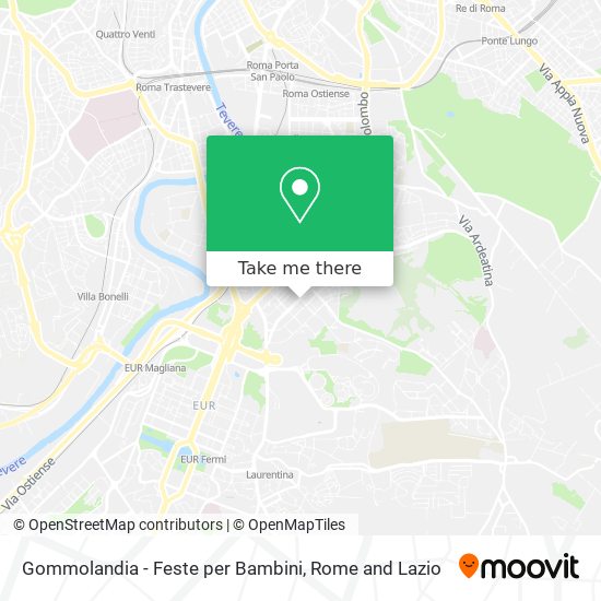 Gommolandia - Feste per Bambini map