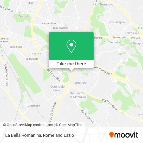 La Bella Romanina map