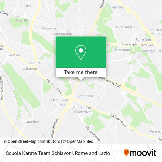 Scuola Karate Team Schiavoni map