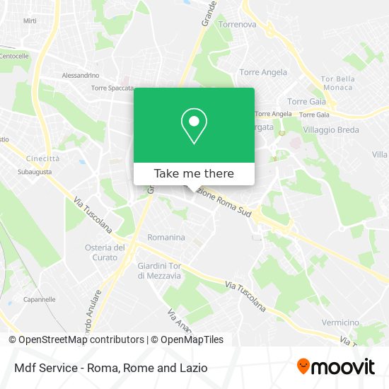 Mdf Service - Roma map