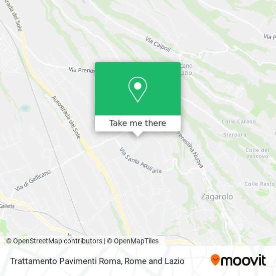 Trattamento Pavimenti Roma map