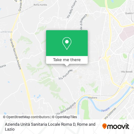 Azienda Unità Sanitaria Locale Roma D map