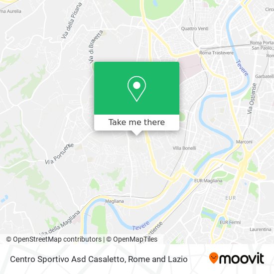 Centro Sportivo Asd Casaletto map