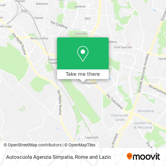 Autoscuola Agenzia Simpatia map