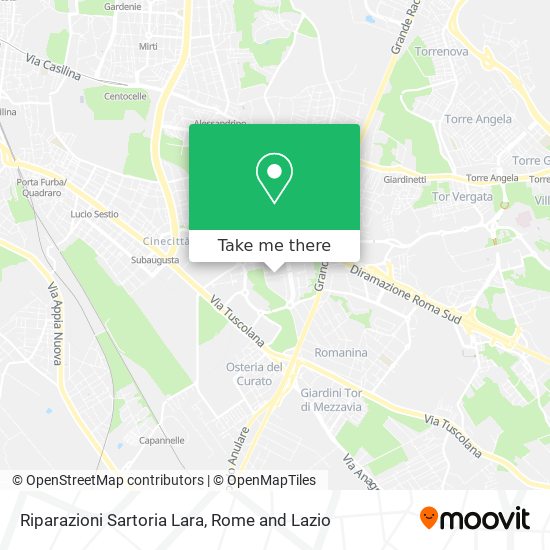 Riparazioni Sartoria Lara map