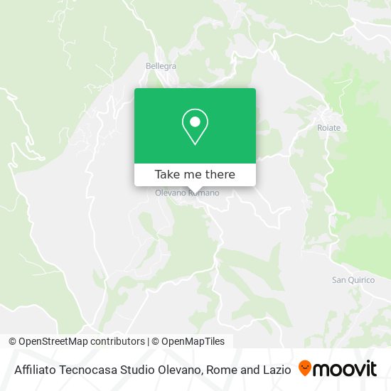 Affiliato Tecnocasa Studio Olevano map