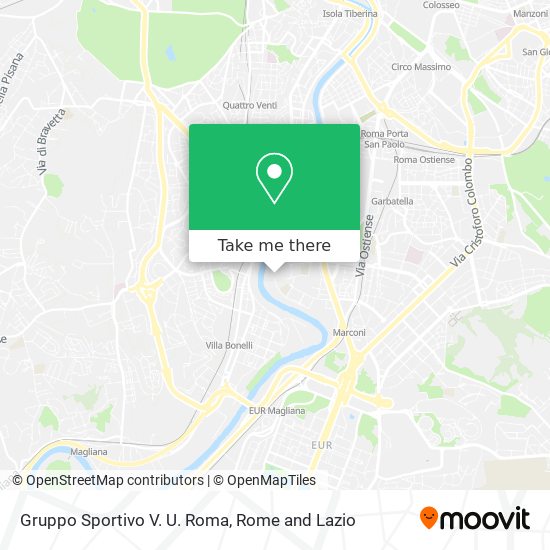 Gruppo Sportivo V. U. Roma map