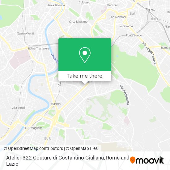 Atelier 322 Couture di Costantino Giuliana map