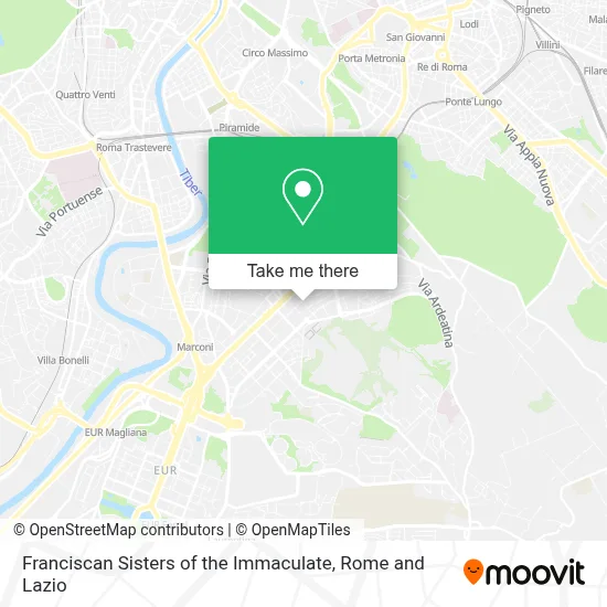 Franciscan Sisters of the Immaculate map