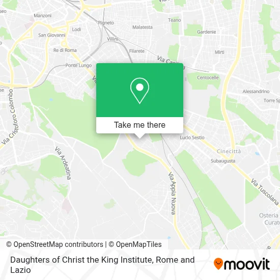 Daughters of Christ the King Institute map