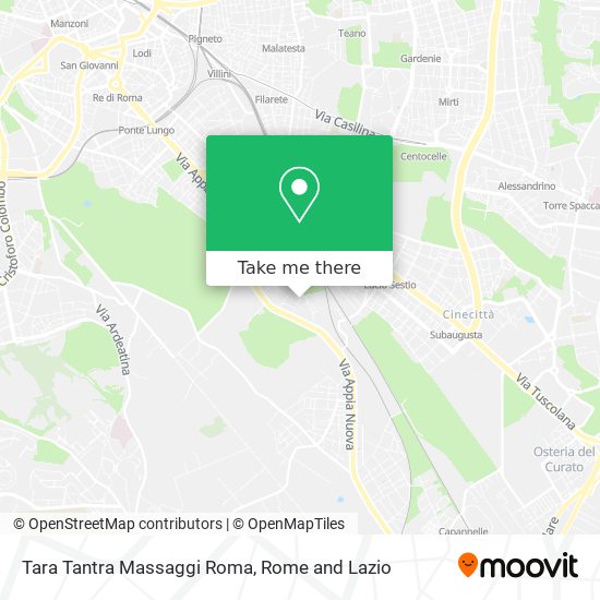 Tara Tantra Massaggi Roma map