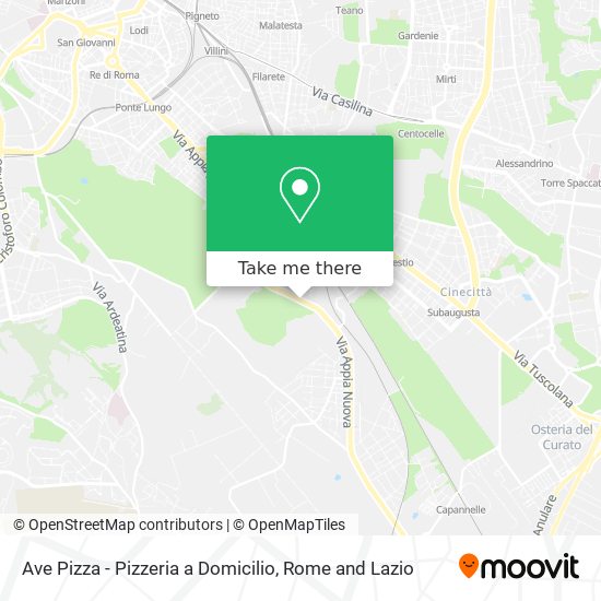 Ave Pizza - Pizzeria a Domicilio map