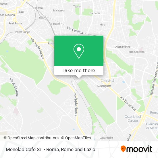 Menelao Cafè Srl - Roma map