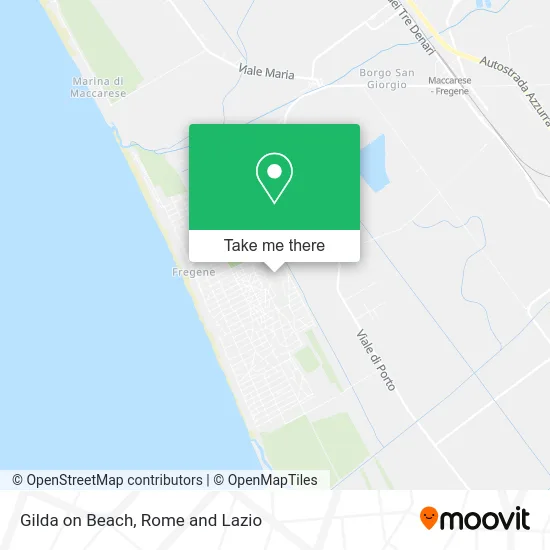 Gilda on Beach map