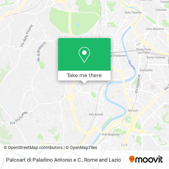 Palcoart di Paladino Antonio e C. map