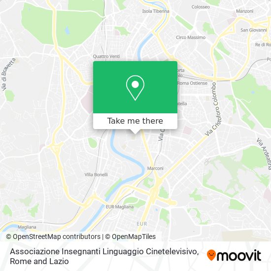 Associazione Insegnanti Linguaggio Cinetelevisivo map