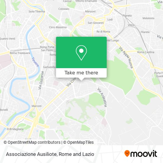 Associazione Ausiliote map