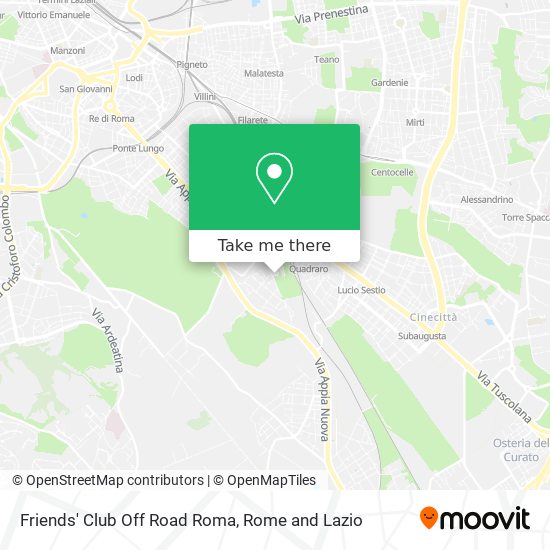 Friends' Club Off Road Roma map