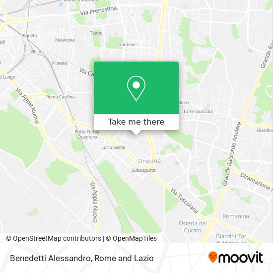 Benedetti Alessandro map