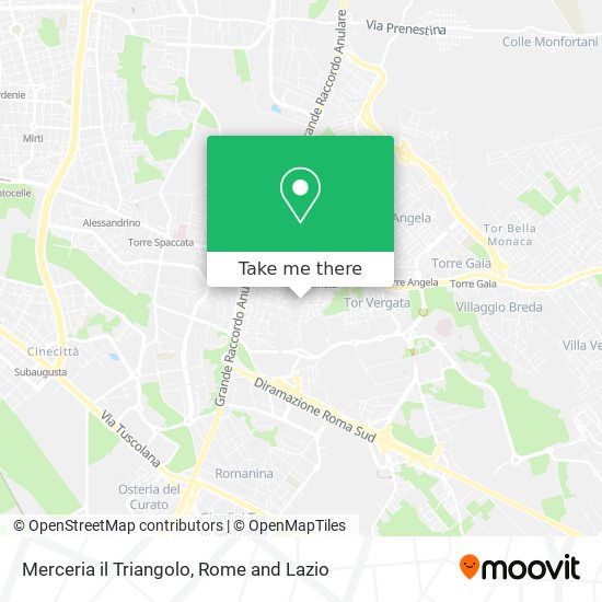 Merceria il Triangolo map