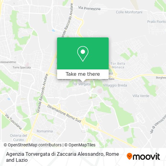 Agenzia Torvergata di Zaccaria Alessandro map