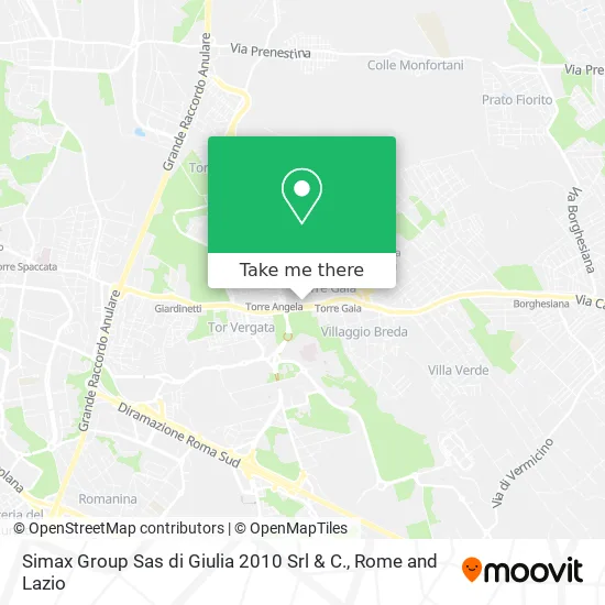 Simax Group SAS by Giulia 2010 SRL & C. map