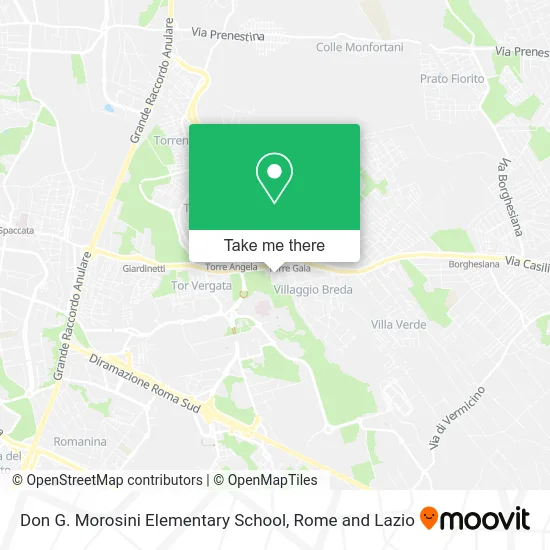 Don G. Morosini Elementary School map
