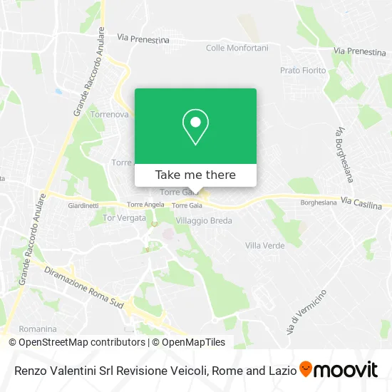 Renzo Valentini Srl Vehicle Inspection map