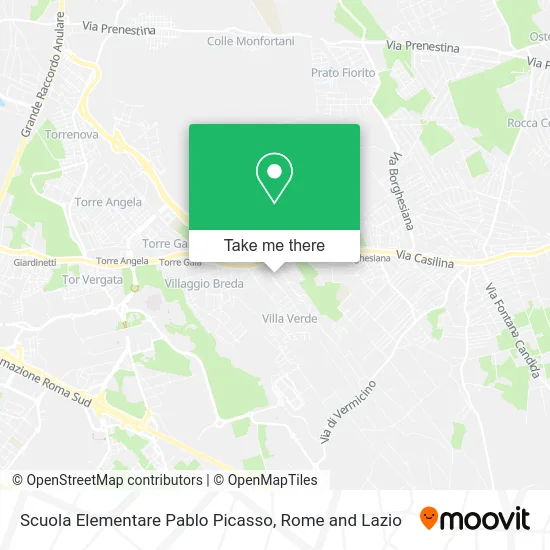 Elementary School Pablo Picasso map