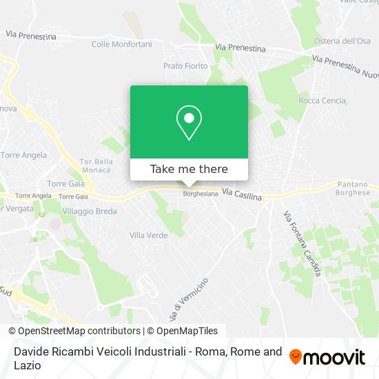 Davide Ricambi Veicoli Industriali - Roma map