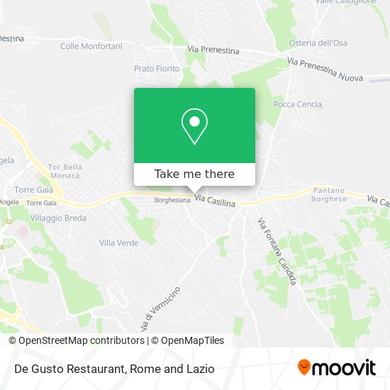 De Gusto Restaurant map