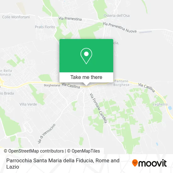 Santa Maria della Fiducia Parish map