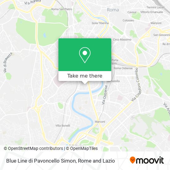 Blue Line di Pavoncello Simon map