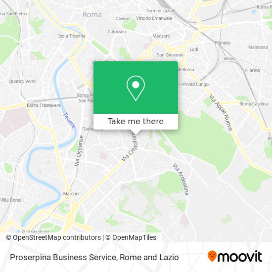 Proserpina Business Service map