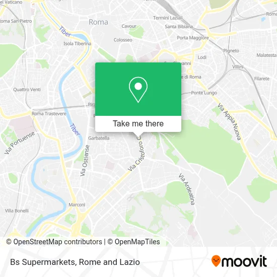 Bs Supermarkets map