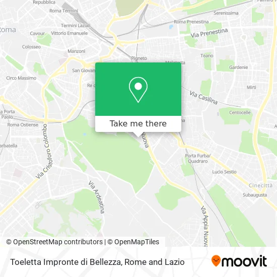 Toeletta Impronte di Bellezza map