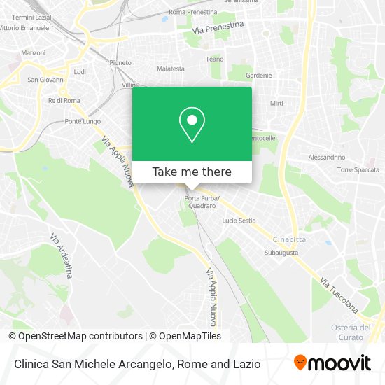 Clinica San Michele Arcangelo map