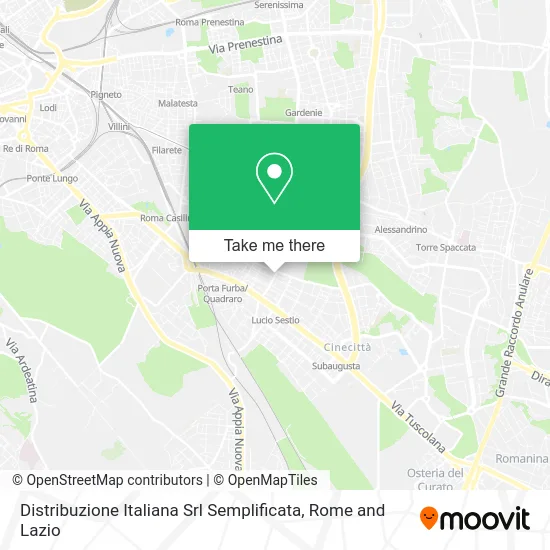 Distribuzione Italiana Simplified LLC map