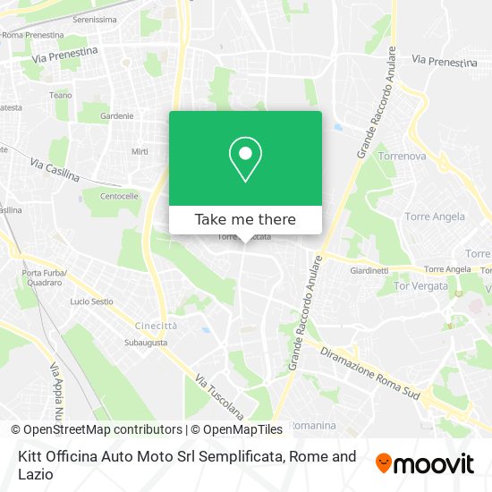 Kitt Officina Auto Moto Srl Semplificata map