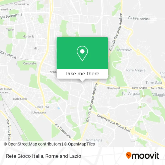 Rete Gioco Italia map