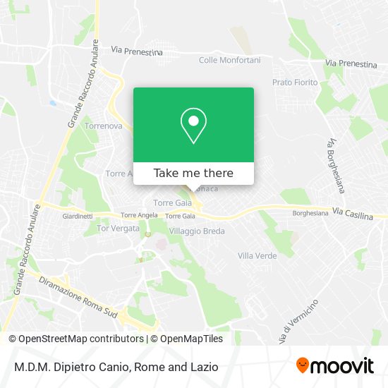 M.D.M. Dipietro Canio map