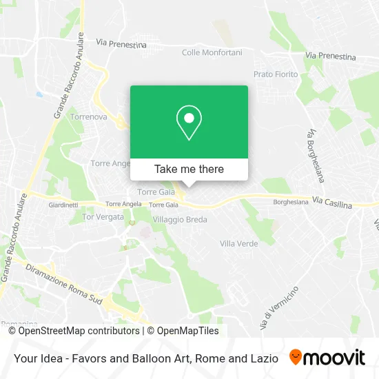 Your Idea - Favors and Balloon Art map