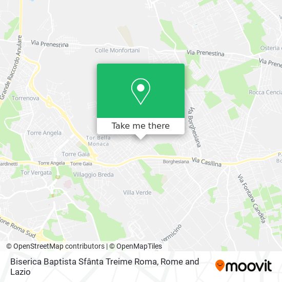 Biserica Baptista Sfânta Treime Roma map