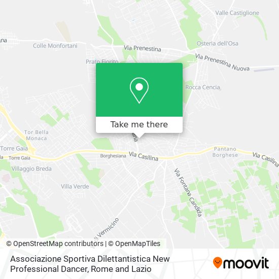 Associazione Sportiva Dilettantistica New Professional Dancer map