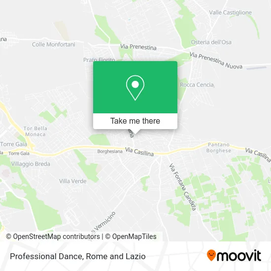 Professional Dance map