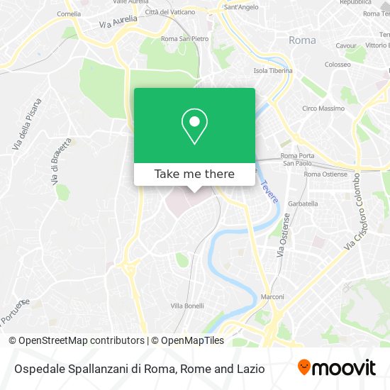 Ospedale Spallanzani di Roma map