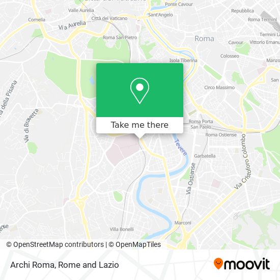 Archi Roma map